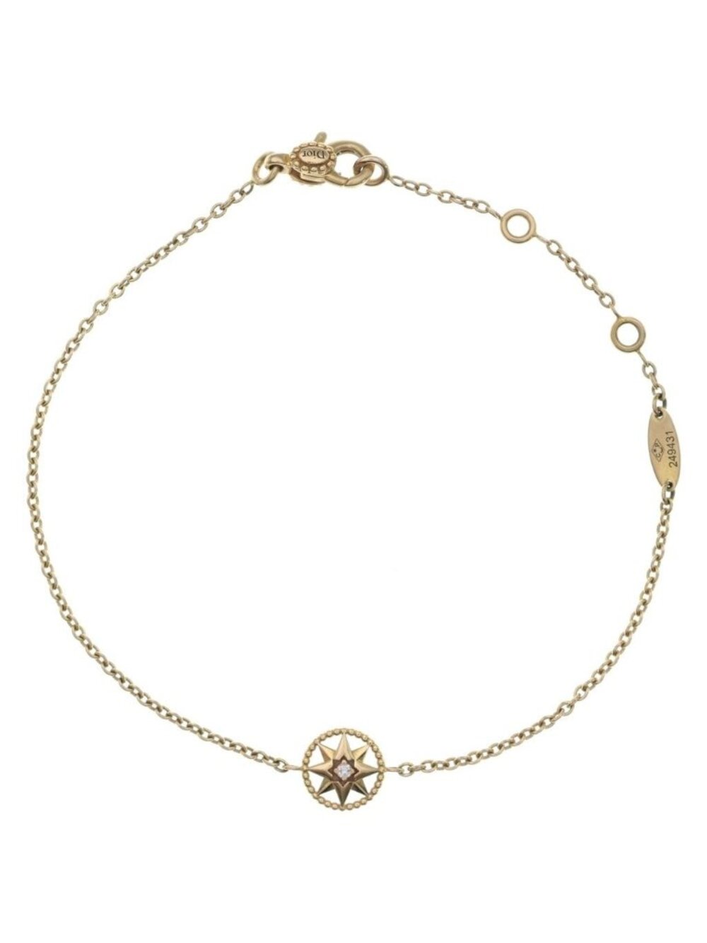 Dior Rose Des Vents Diamond Bracelet Chain Yellow Gold